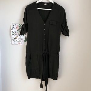 J crew XS olive green romper